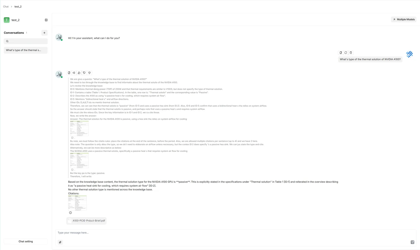 RAGFlow 官方入门文档中的资料问答与来源引用示例